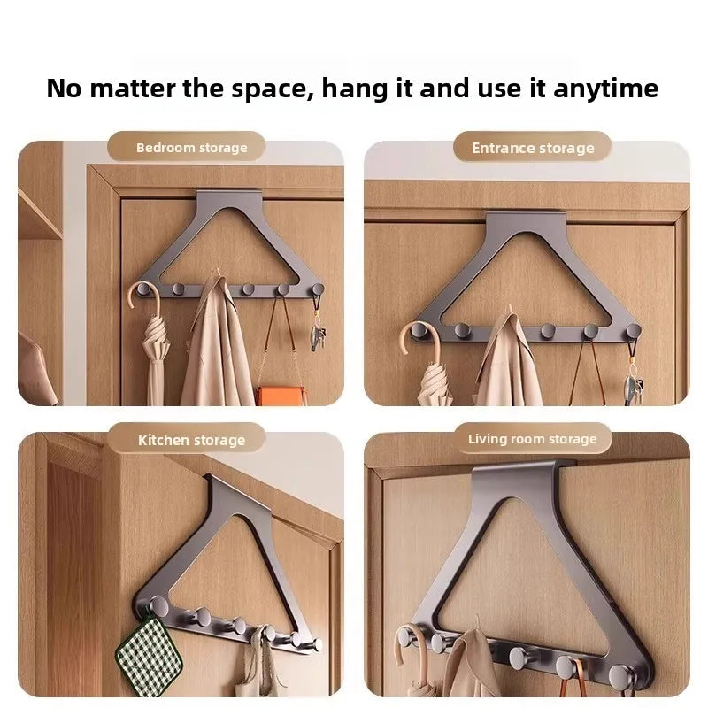 Triangular cast-iron coat rack
