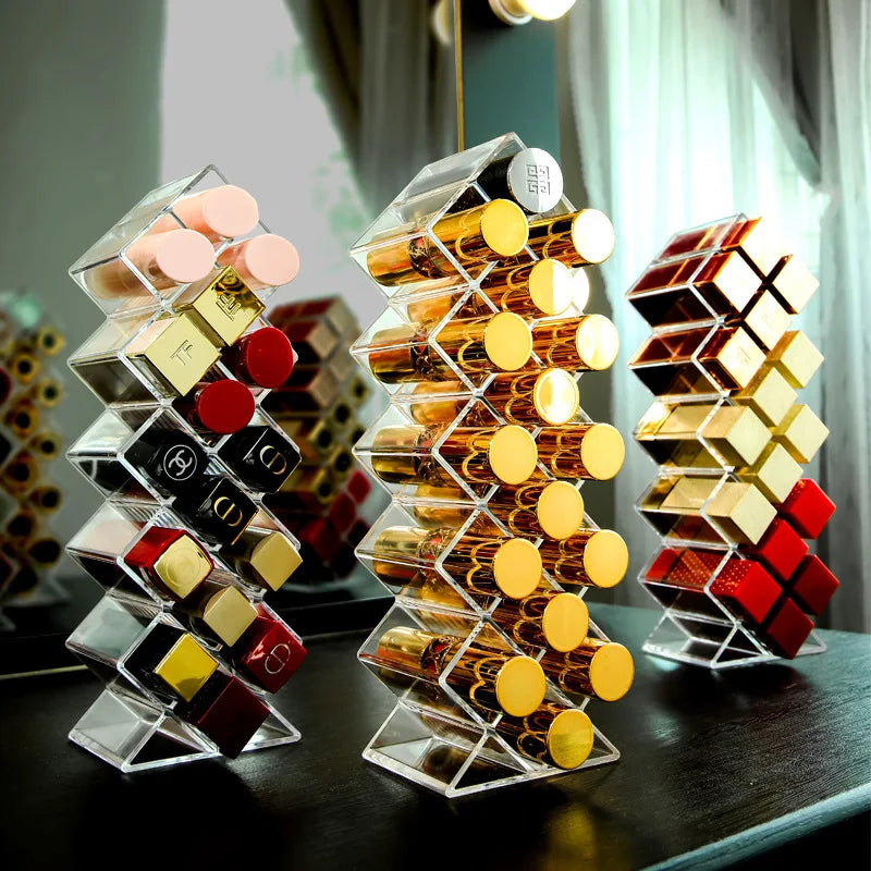 Acrylic skincare organiser