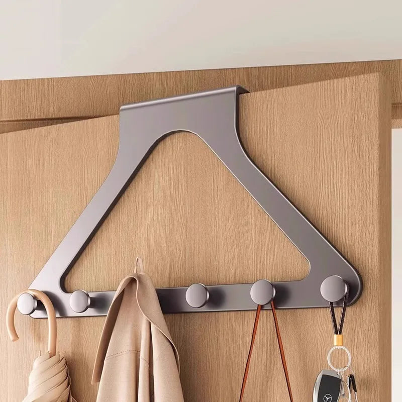 Triangular cast-iron coat rack
