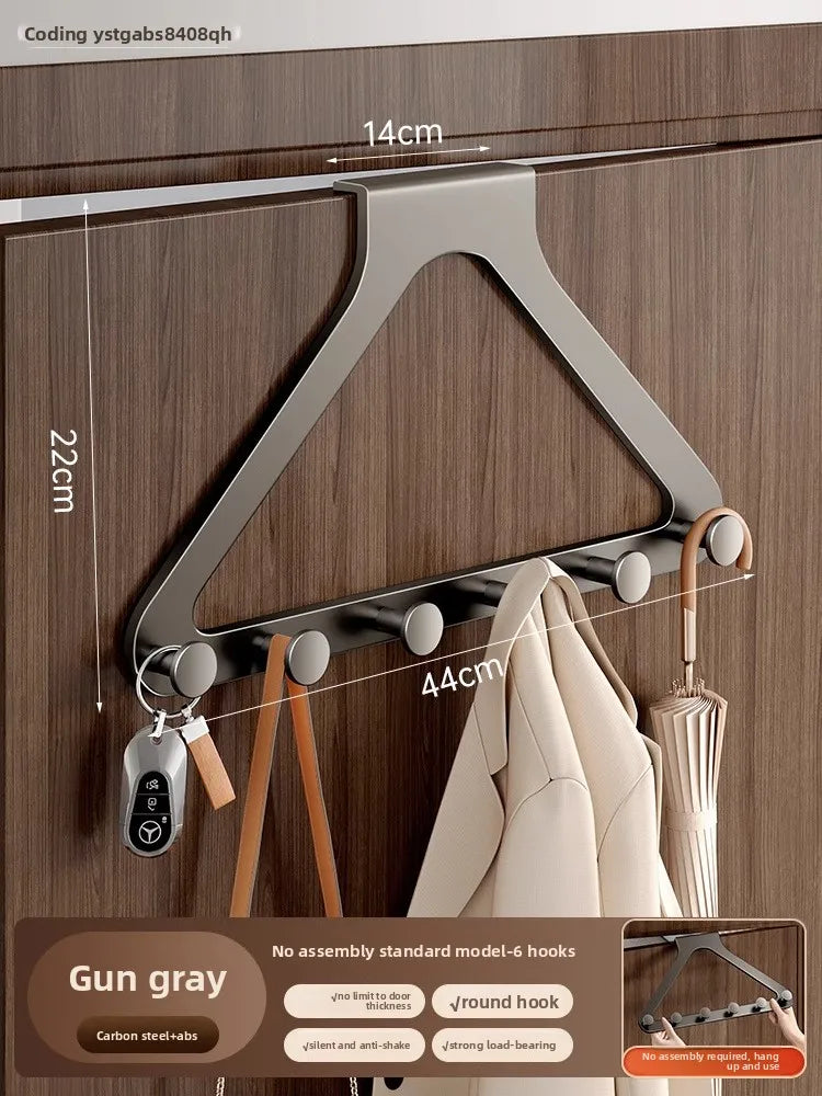 Triangular cast-iron coat rack