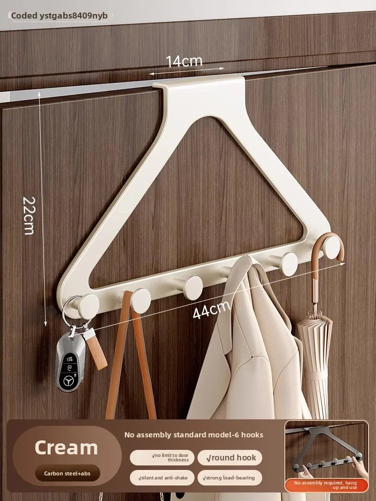 Triangular cast-iron coat rack