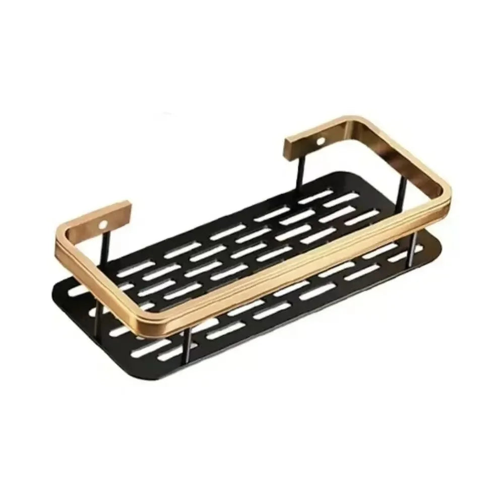 Renter-friendly shower caddy