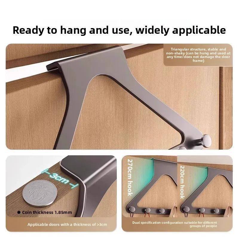 Triangular cast-iron coat rack